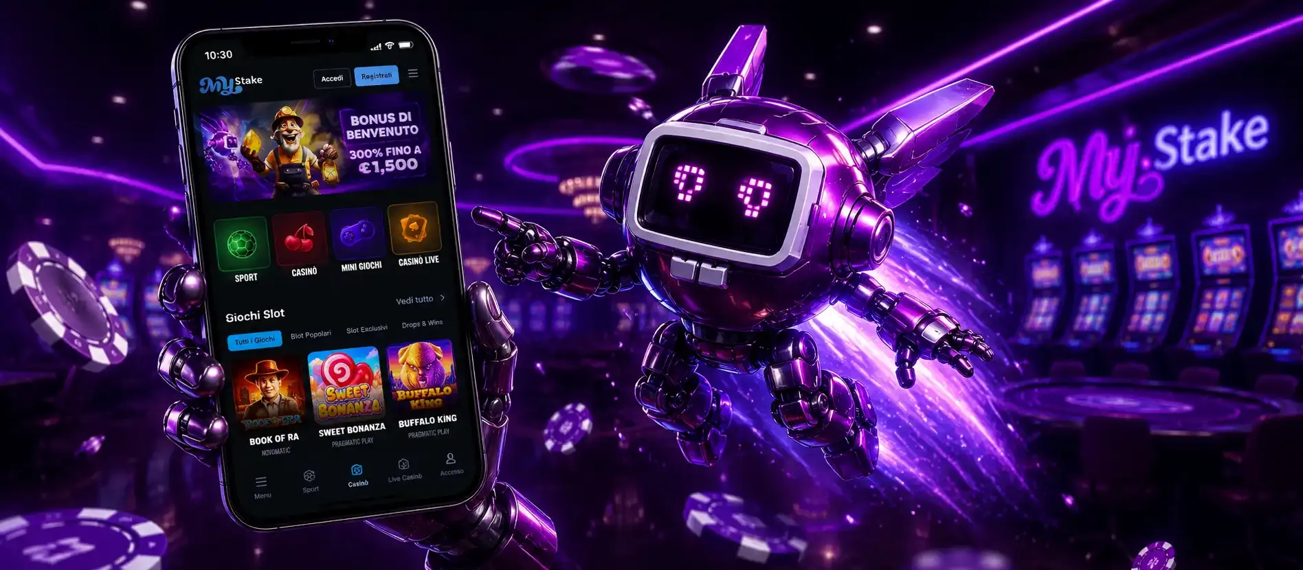 Mystake casinò applicazione per utenti italiani